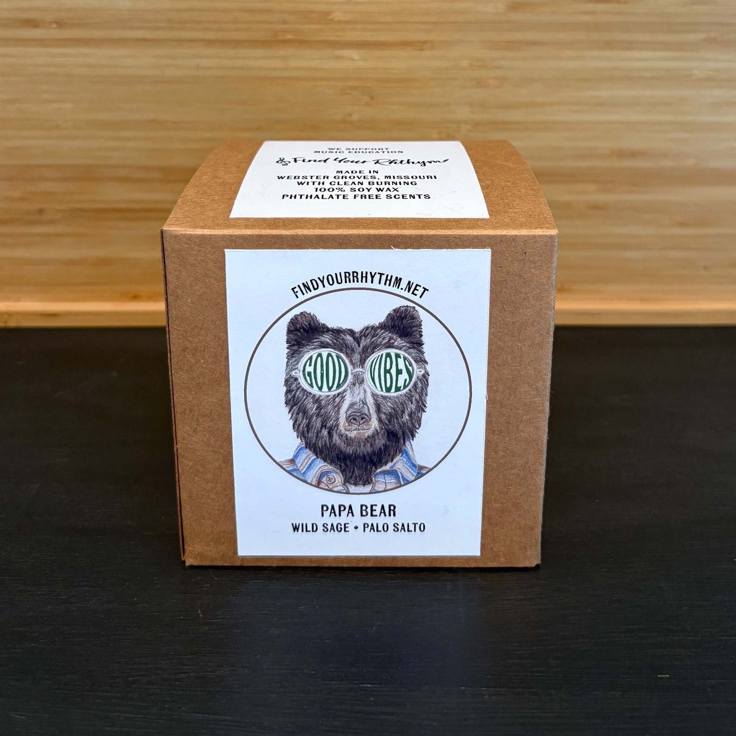 Papa Bear Candle