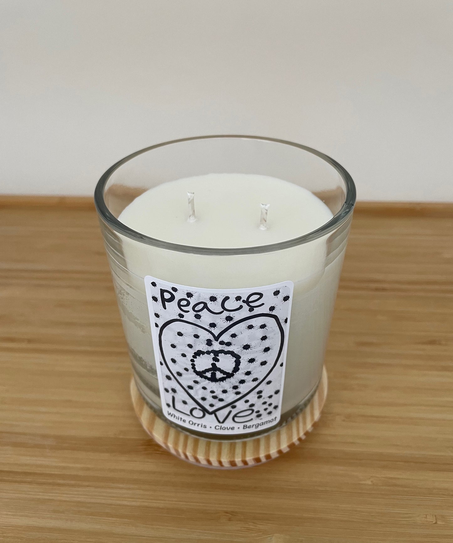 Peace Love Candle